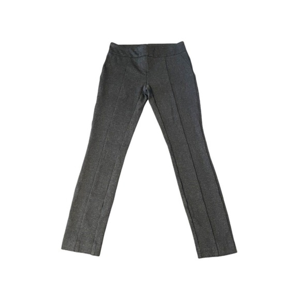 Hilary Radley Pull On Pants Womens S Black Textured Slim Ankle Stretch Workwear‎